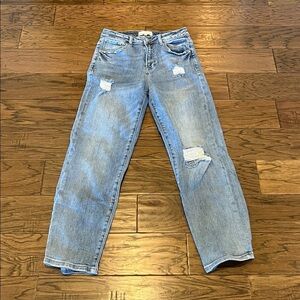 Risen Jeans Straight Leg High Rise Size 7/28
